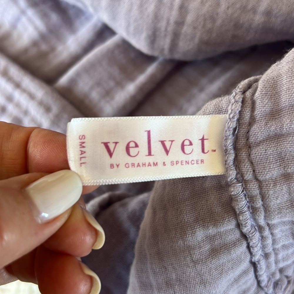 Lavender Velvet brand gauzy sundress size small - Picture 5 of 6
